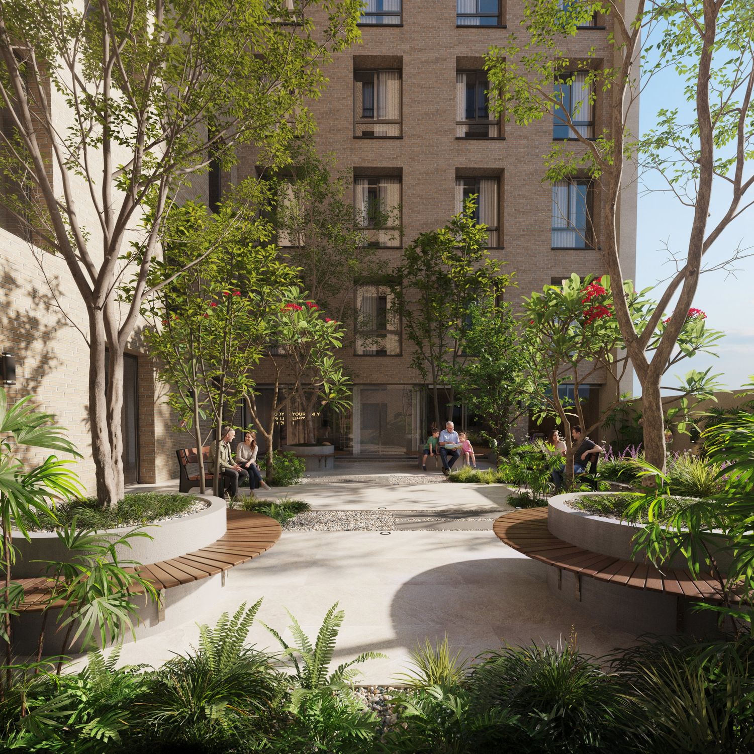 Patio interno — Silver Living Villa Morra